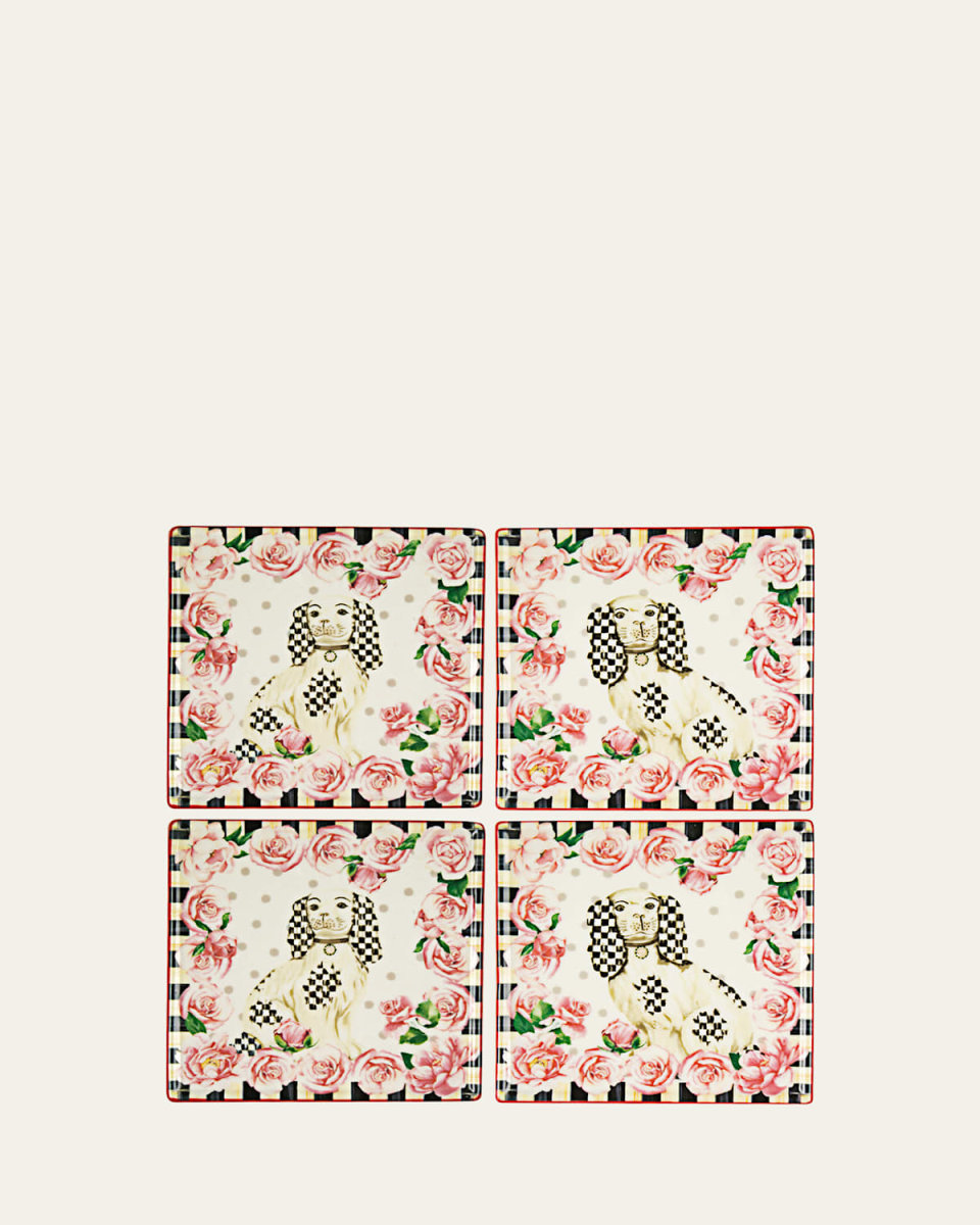 Really Rosy Coasters, Set Of 4